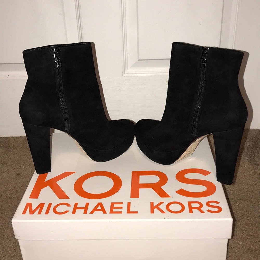 Michael by Michael Kors black suede boot